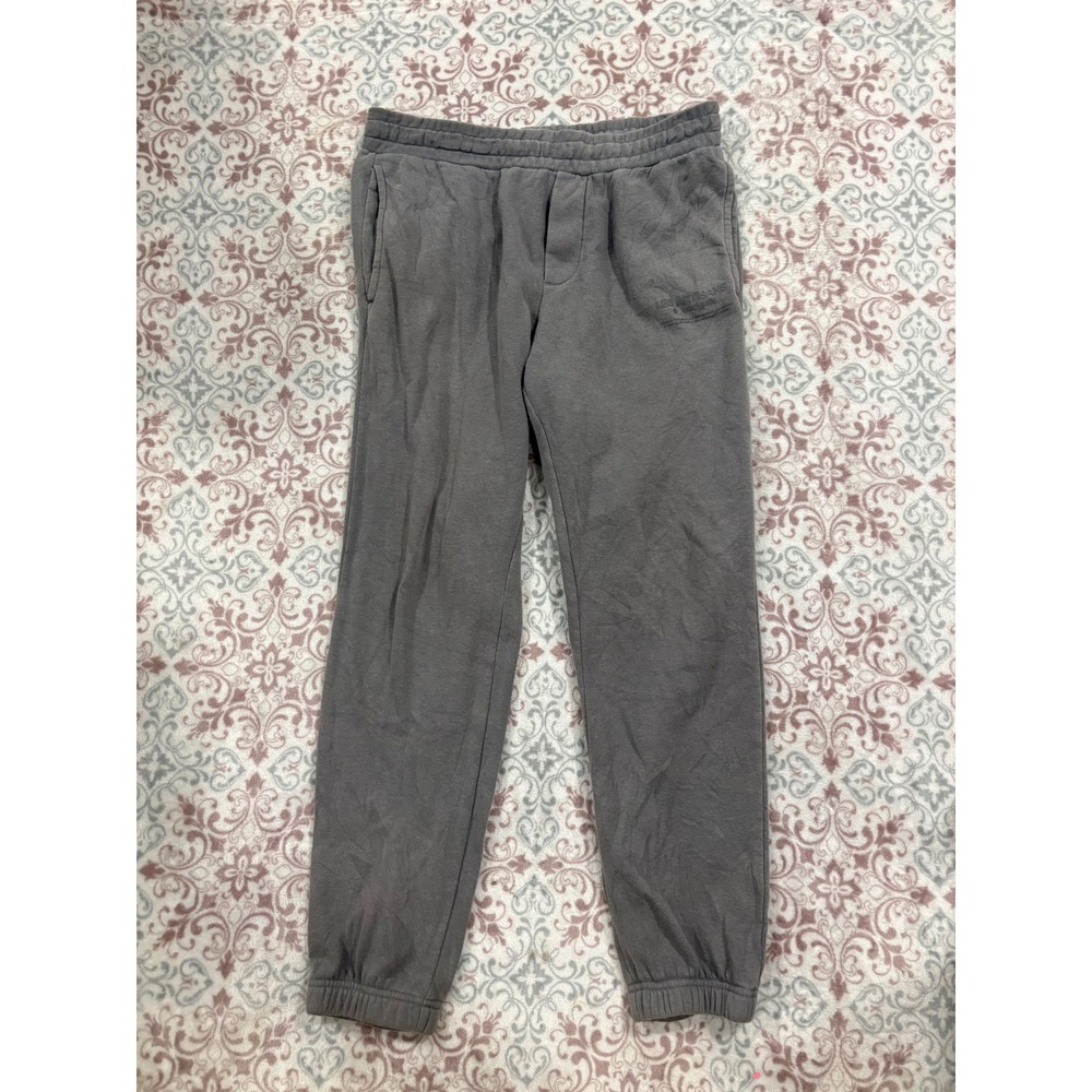 HM Slim Fit Joggers Mens Medium Gray Les Artisans Graphic Sweatpants